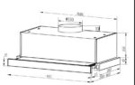 Hút mùi âm tủ hút lực hút mạnh Blanc BA 7002B công suất 1000m3/h - Ảnh 4