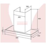 Máy hút mùi chữ T Canzy CZ-H1570CT mẫu mới 2026 - Ảnh 2