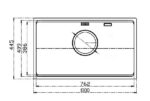 Chậu rửa bát chống xước Workstation Sink Dekor 8044SU - Ảnh 3