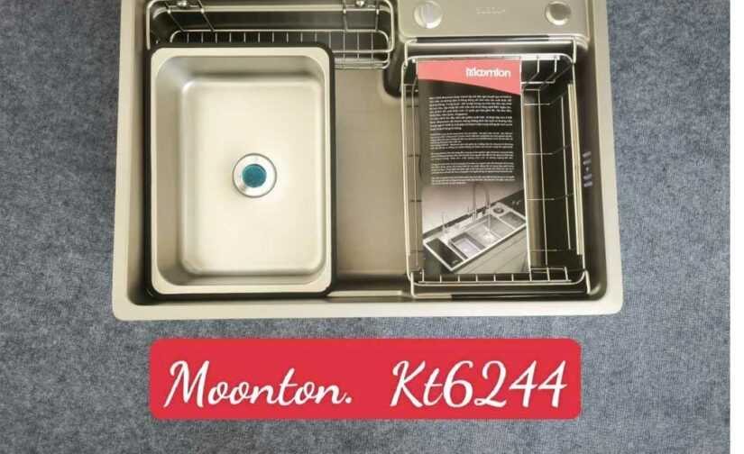 Chậu rửa bát Moomton M6244 SUS304 inox chống xước