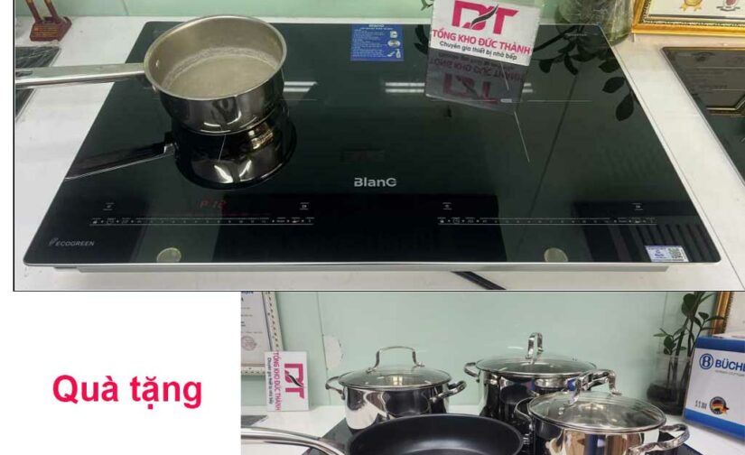 Bếp từ đôi BlanC BA569DI bo viền kính