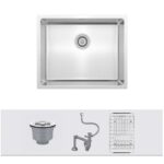 Chậu rửa bát Konox phong cách Nhật bề mặt mịn Tari 500SM