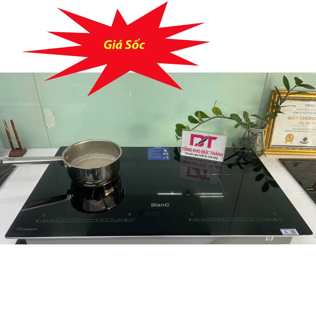 569 Bếp từ đôi BlanC BA569DI bo viền kính - Ảnh 1