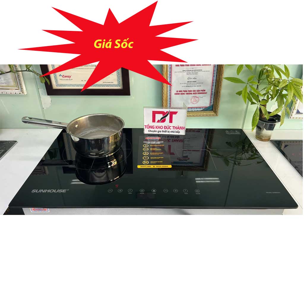 bếp-8100 Bếp từ Sunhouse SHB8100 (kích thước nhỏ 68 x 40cm)